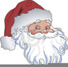 Santa Head Clipart Image