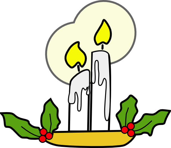 clip art christmas candle - photo #7