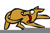 Dog Chasing Tail Clipart Image