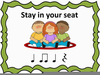 Stay In Seat Clipart Image