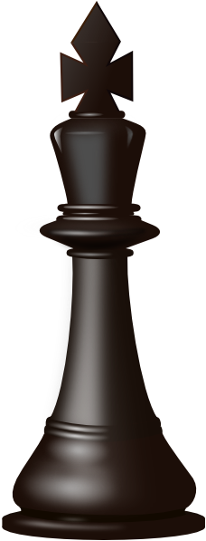 King Black Chess Piece PNG Clip Art