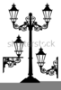 Gaslamp Silhouette Clipart Image