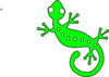 Lime Gecko Clip Art