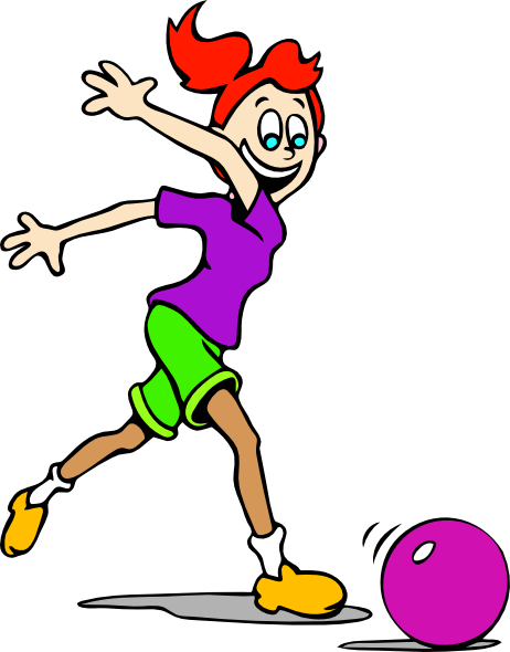 a cartoon girl playing basketball