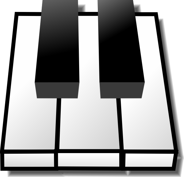 clipart piano keyboard keys - photo #11