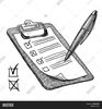 Black And White Clipboard Clipart Image