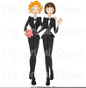 Couple Getting Married Clipart Image