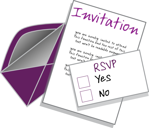 clipart of invitation cards - photo #2