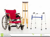 Wheelchair Crutches Clipart Image
