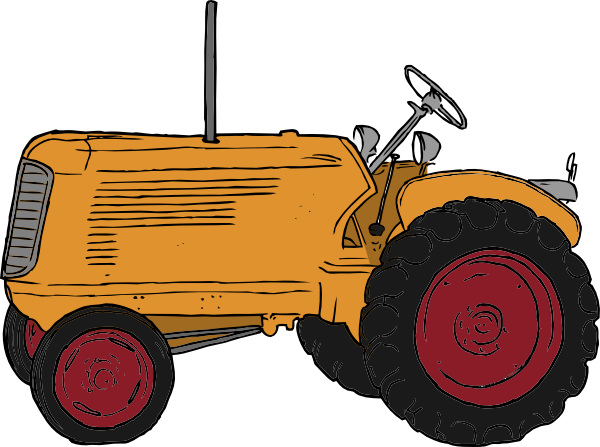 vintage tractor clipart - photo #10