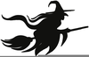 Flying Witches Clipart Image