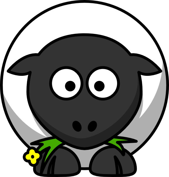 free clip art cartoon sheep - photo #1