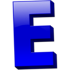 Letter E Icon Image