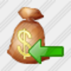 Icon Money Bag Import Image