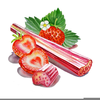 Strawberry Rhubarb Clipart Image
