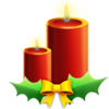 Candles With Ribbon Icon Image