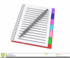 Lined Notebook Paper Clipart Image