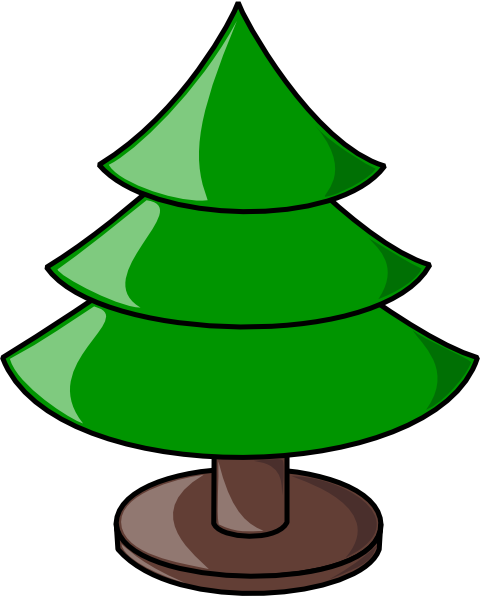christmas tree clip art outline - photo #47