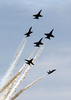The U.s. Navy Blue Angels Flight Demonstration Team Performs Special Flight Manuvers Image