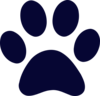 Logo Matching Paw Print Clip Art