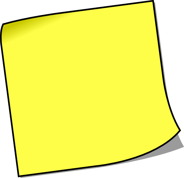 Blank Sticky Note 