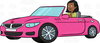 Clipart Woman Driving Car Image