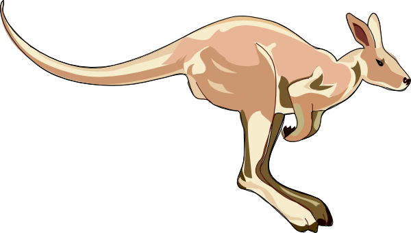 kangaroo vector clipart - photo #3