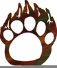 Clipart Bear Paw Image