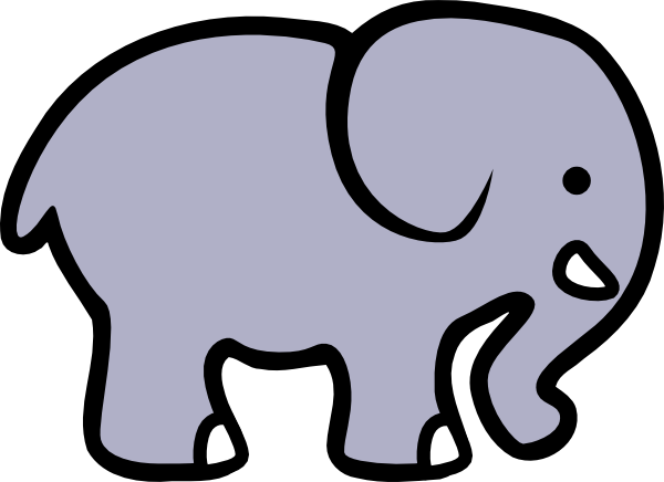 free clip art cartoon elephant - photo #2