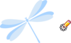 Dragonfly In Flight Clip Art