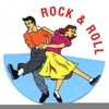 Rock N Roll Dancers Clipart Image