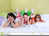 Free Clipart Girls Sleepover Image