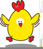 Funny Chickens Clipart Image