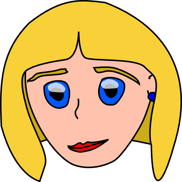 free clip art girl face - photo #9