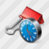 Icon Paper Clip Clock Image