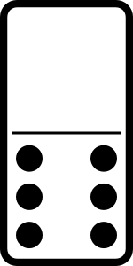 Domino Set 6 Clip Art