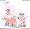 Bridal Tea Party Clipart Image