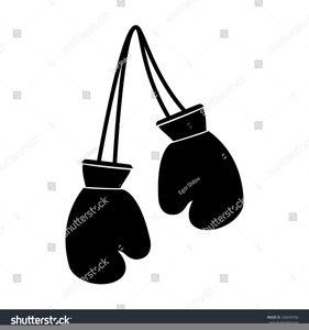 Black Boxing Gloves Clipart Image