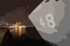 The Hull Number On The Bow Of Uss Vandegrift (ffg 48) Is Visible Over The City Lights Of Ho Chi Minh City, Vietnam, Following Her Arrival For A Scheduled Port Visit. Clip Art
