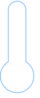 Thermometer Blue Outline Clip Art