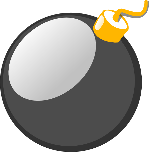 clip art of a cartoon bomb - photo #10