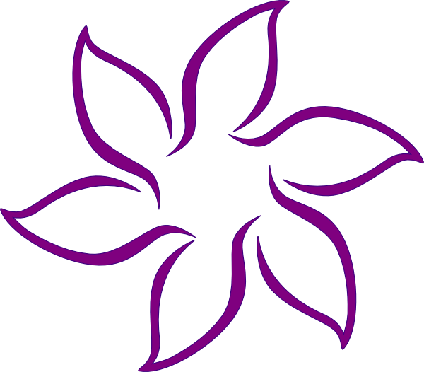 free purple flower clip art - photo #34
