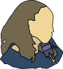 Lady Talking On The Phone Clip Art