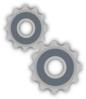 Gears Smaller Small Clip Art