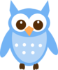 Baby Blue Owl Clip Art