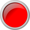 Push Button Glossy Red Clip Art