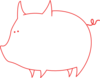 Pig Outline Clip Art