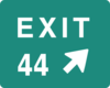 Exit 44 Clip Art