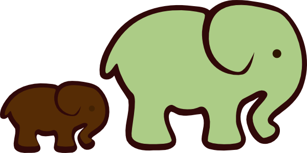 clipart green elephant - photo #9