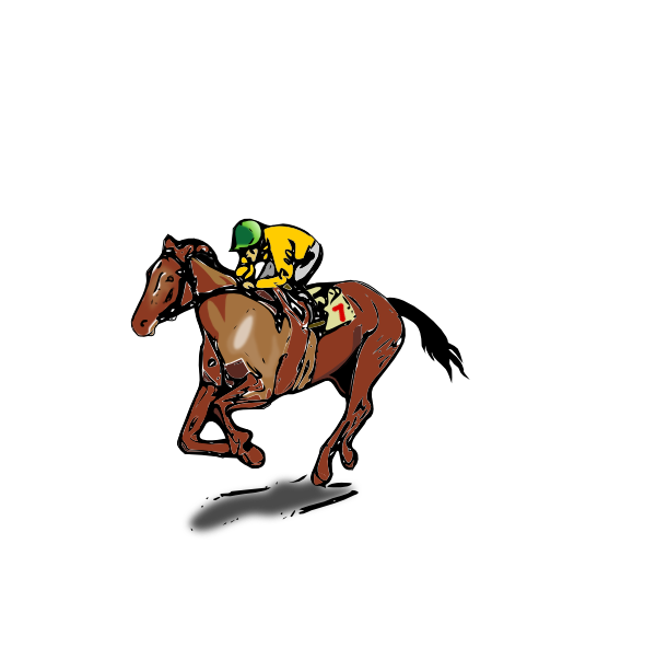 horse jockey clipart free - photo #6